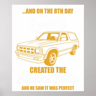 Poster e no 8º dia deus criou o corpo quadrado e