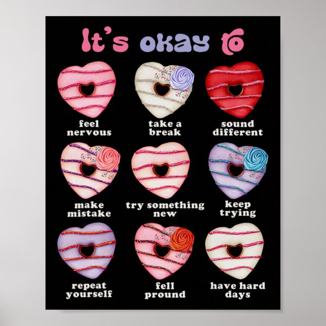 Poster É Normal Sentir-se Nervoso Saúde Mental Positiva (Frente)
