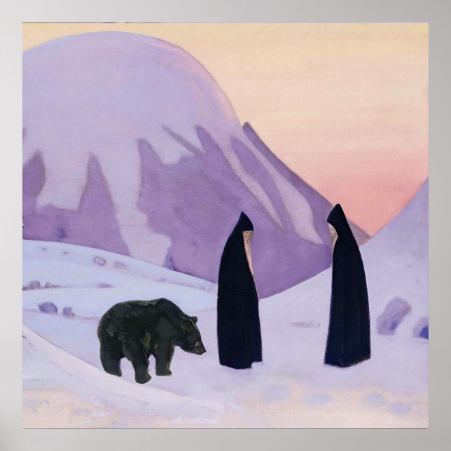 Poster "E nós não tememos" de Nicholas Roerich (Frente)