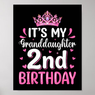 Poster É o 2º aniversário da minha neta Princesa