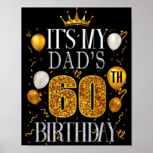 Poster É o 60º Aniversário do Meu Pai Feliz Aniversário 6