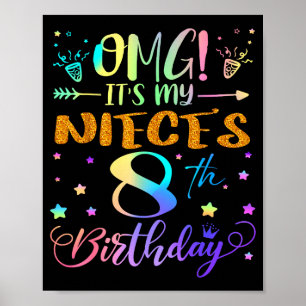 Poster É o 8º aniversário da minha irmã Feliz aniversário