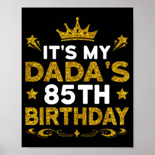 Poster É o 85º aniversário do meu papai Feliz aniversário
