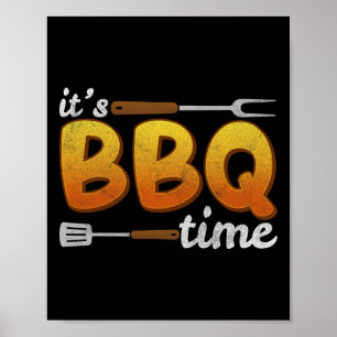 Poster É o Churrasco Time Griling Churrasco sobre os home