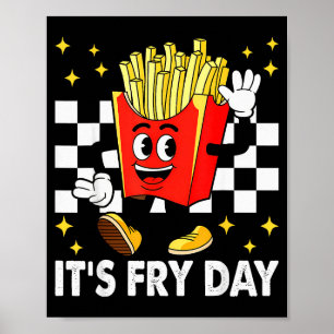 Poster É o Dia da Batata Frita - Comida Rápida de Batatas