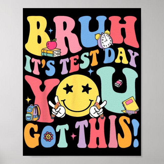Poster É o dia de teste que você tem este dia de teste pr (Frente)