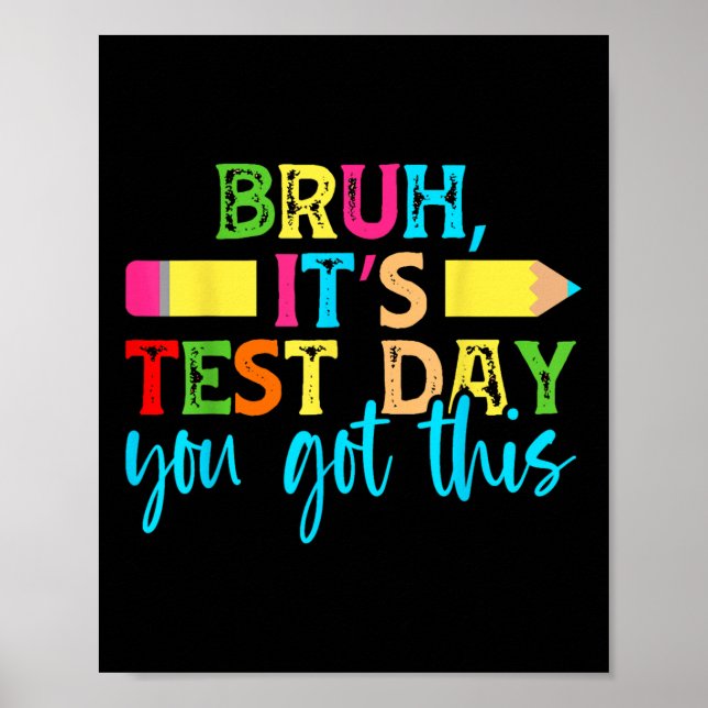 Poster É O Dia Do Teste Que Você Recebeu Este Estudo De P (Frente)