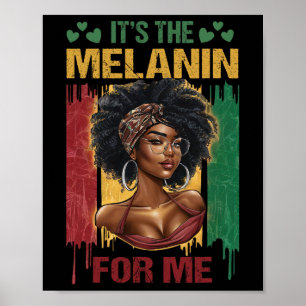 Poster É o histor negro afro-americano Melanin Bhm