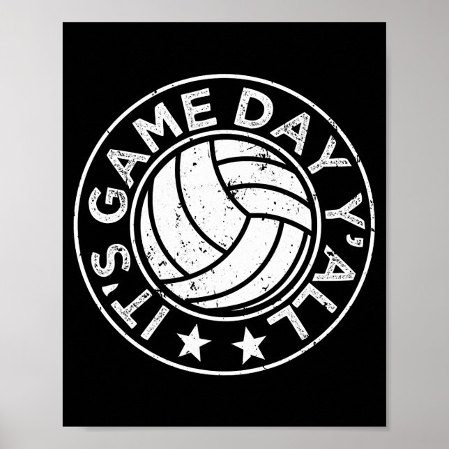 Poster É o jogo, jogador de voleibol engraçado, Vball (Frente)