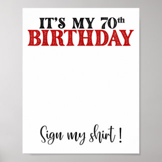 Poster É O Meu 70 Aniversário Bonito De 70 Anos.
