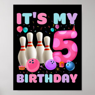 Poster É o meu aniversário de Festa de aniversário de 5 d