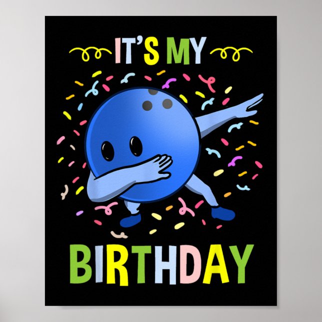 Poster É o meu Byll de Boliches de Aniversário (Frente)
