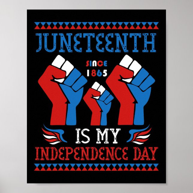 Poster É O Meu Dia da Independência Desde 1865, Azul Bran (Frente)