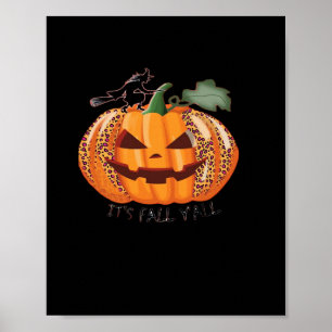 Poster É o próximo Dia das Bruxas Feliz de Pumpkin 'Y'all