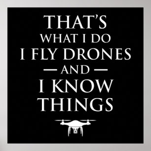 Poster É o que eu faço para voar drones e sei de coisas