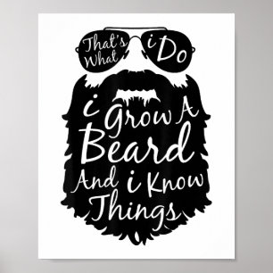 Poster É o que faço, faço crescer barba e sei coisas