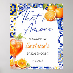 Poster É o Sinal de Boas-vindas do Amore Spritz Chá de pa