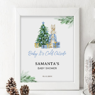 Poster É o sinal de boas-vindas do Chá de fraldas externo