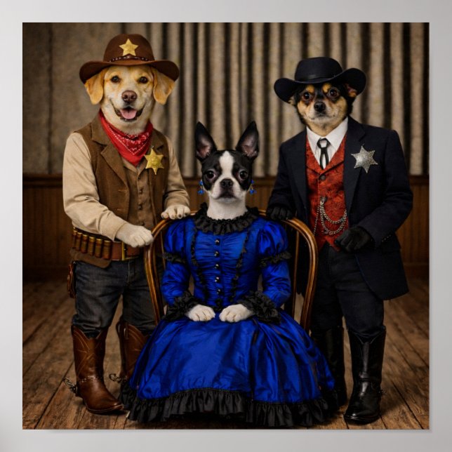 Poster "É o Velho Oeste" (Frente)