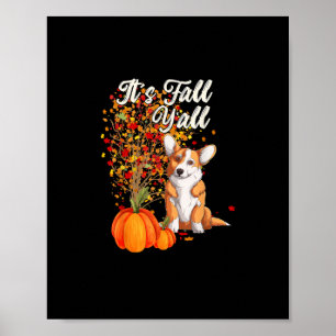 Poster É Obrigados de outono de "Leaf Fall Tree Hello Aut
