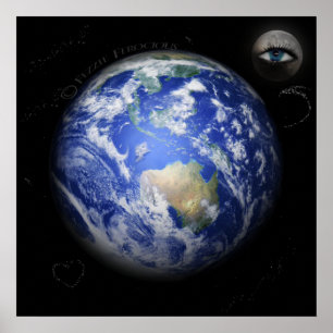 Pôster … E os relógios de lua sobre a terra