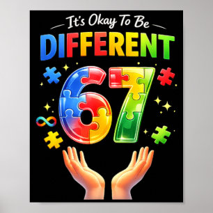 Poster É para Ser Diferente 67 Sinais de Mão de Aceitação