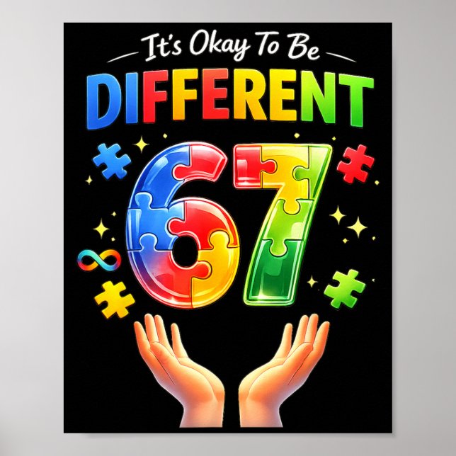 Poster É para Ser Diferente 67 Sinais de Mão de Aceitação (Frente)