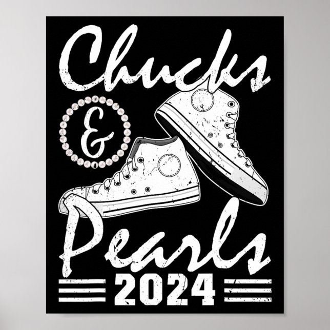 Poster E Pérolas Kamala Harris 2024 Eleição EUA 2024 3  (Frente)