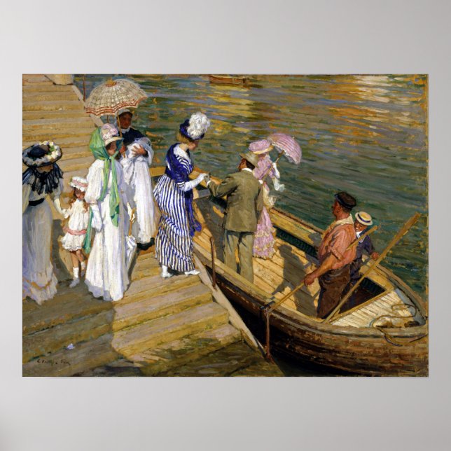 Poster E. Phillips Fox The Ferry (Frente)