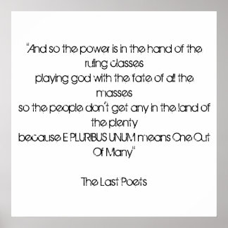 Pôster E Plugribus Unum