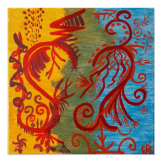 Pôster "E, por vezes, não misturamos" Poster de Arte 20x2