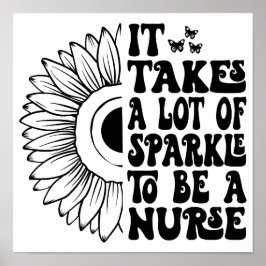 Poster É Preciso Muito Esparto Para Ser Enfermeira.
