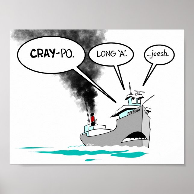 Poster É pronunciado CRAY-po (Frente)