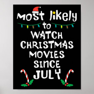 Poster É Provável Que Assista Filmes De Natal Julho Da Fa