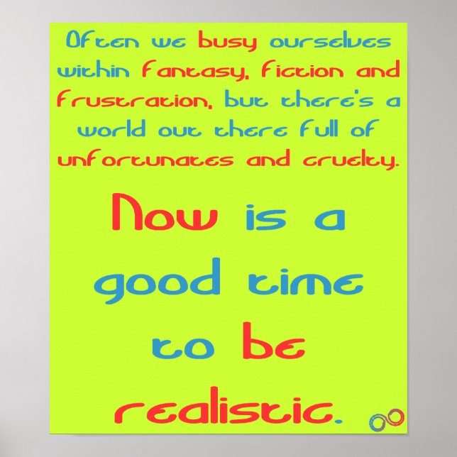 Pôster é real (Frente)