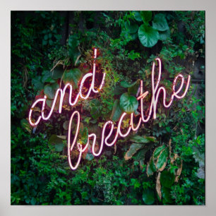 Poster E Respirar Deixa A Vida Relaxar