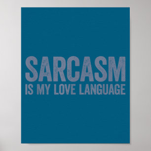 Poster É Sarcasmo Linguagem