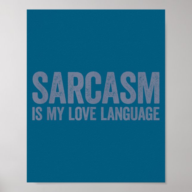 Poster É Sarcasmo Linguagem (Frente)
