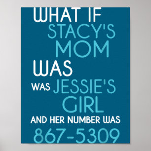 Poster E Se a Mãe da Stacy fosse uma Garota e Seu Número