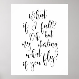 Pôster E Se Cair? Mas O Meu Querido E Se Voares?