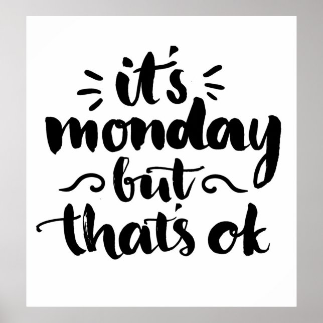 Pôster É segunda-feira, mas está tudo bem (Frente)