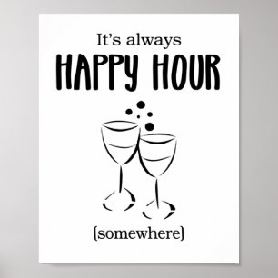Poster É sempre hora feliz em algum lugar