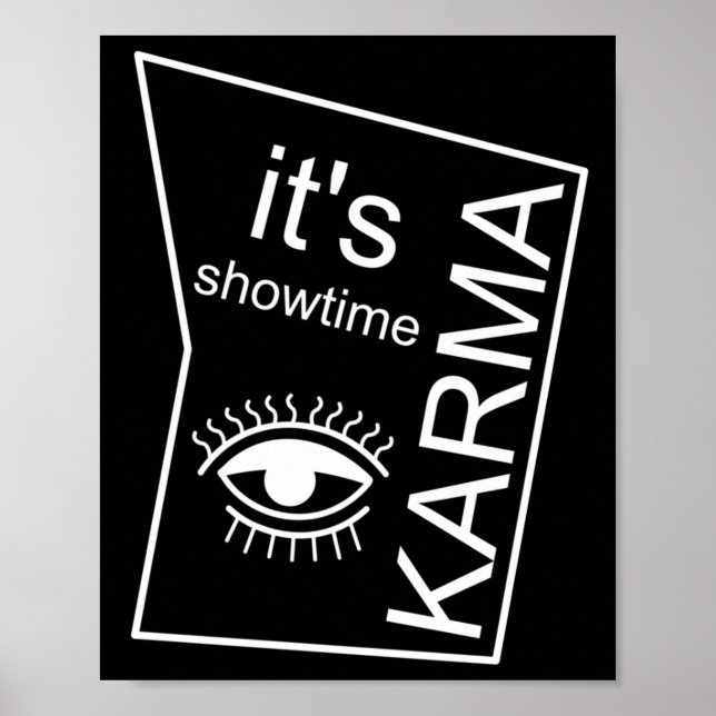 Poster É Showtime Karma (Frente)