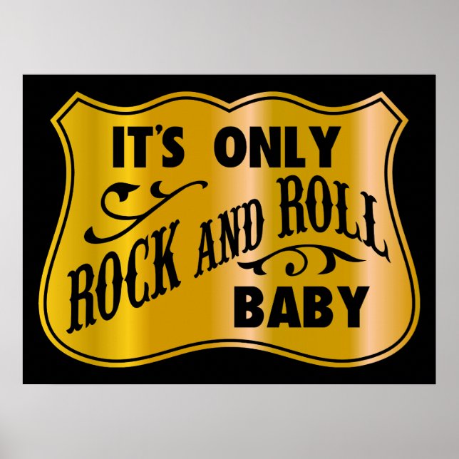 Pôster É só Rock and Roll Baby (Frente)