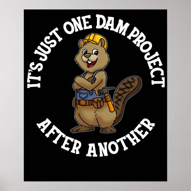 Poster É só um projeto de barragem atrás de outro homem d (Frente)