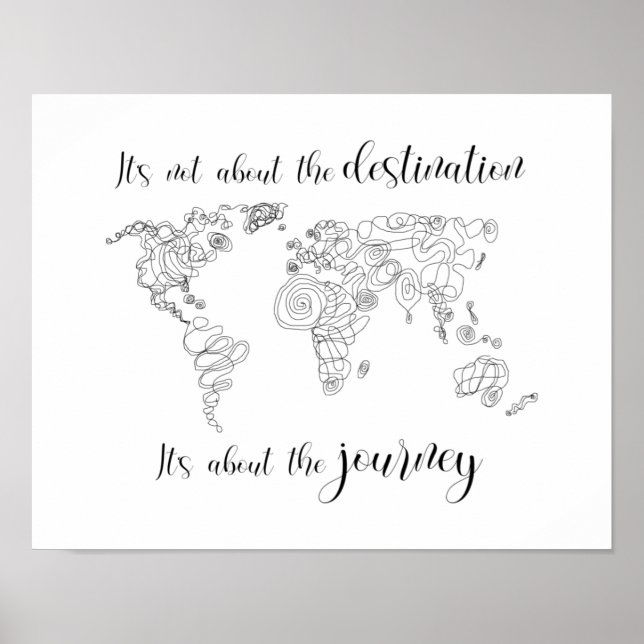 Poster É sobre a viagem, não o destino. (Frente)