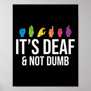 Poster É Surdo Não Idiota