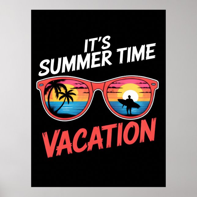 Poster É Temporada de Férias de Verão (Frente)