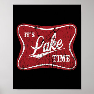 Poster É Temporada de Lago Pesca Divertida