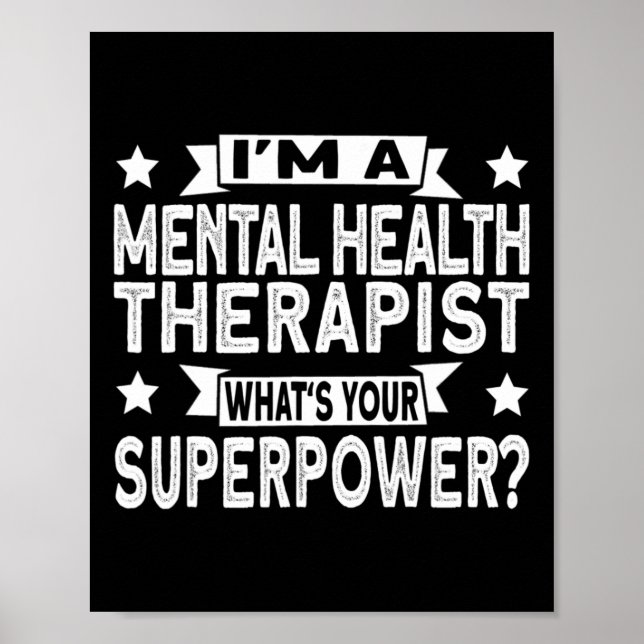 Poster E Terapeuta de Saúde Mental  (Frente)